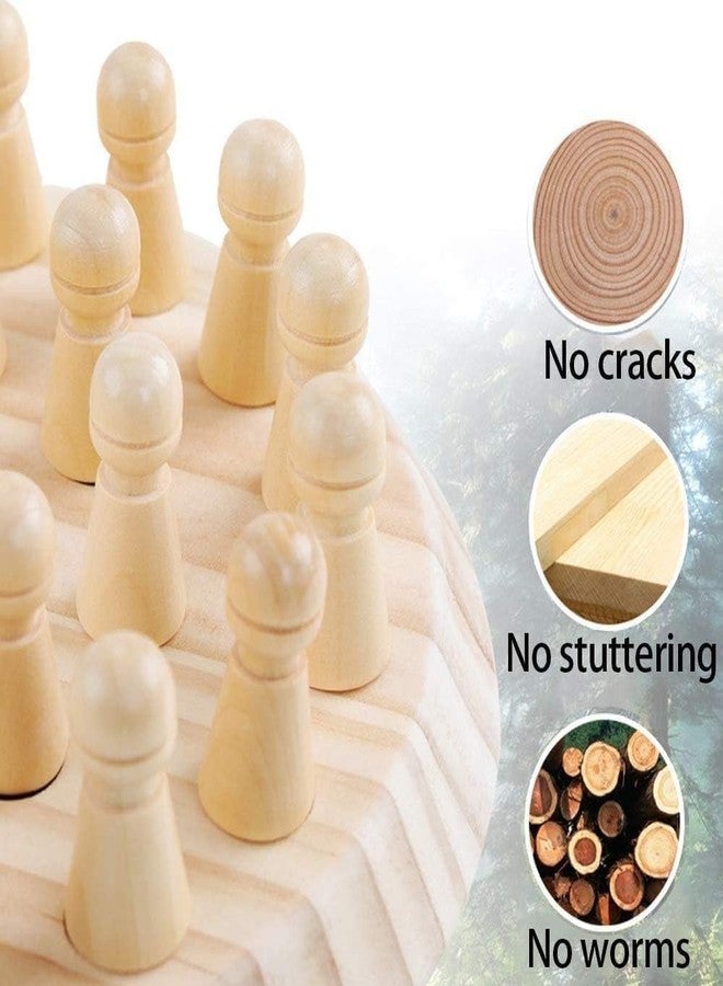PIXELERA Wooden Memory Matching Game - Color Recognition & Brain Training Toy for Kids & Adults - Image 4